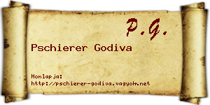 Pschierer Godiva névjegykártya